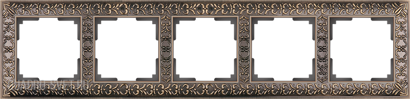 Рамка на 5 постов  (бронза) Werkel WL07-Frame-05