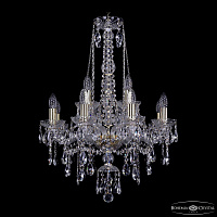 Хрустальная подвесная люстра Bohemia IVELE Crystal 1415/8+4/200/h-75 G