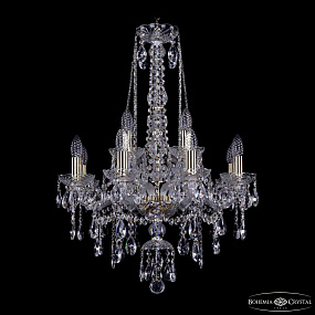 Хрустальная подвесная люстра Bohemia IVELE Crystal 1415/8+4/200/h-75 G