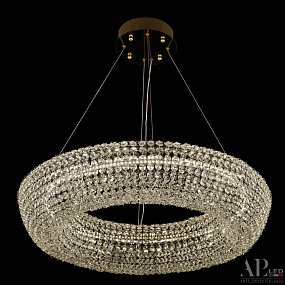 Хрустальная подвесная светодиодная люстра APL LED Rimini S502.0.60.A.4000.Gold