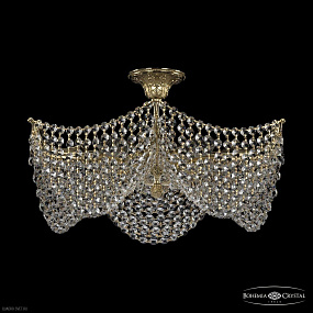 Хрустальная потолочная люстра Bohemia IVELE Crystal 77171/45/5 G
