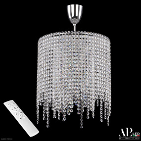 Хрустальный светодиодный подвесной светильник APL LED Sicilia SH01.35.B.LED -DIM.Ni.Tube