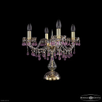 Настольная лампа с хрусталем Bohemia IVELE Crystal 1410L/4/141-39 G V7010