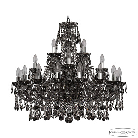 Большая хрустальная люстра Bohemia IVELE Crystal 1411/16+4+4/300 Ni M731