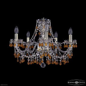 Хрустальная подвесная люстра Bohemia IVELE Crystal 1410/5/195 G V1003