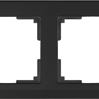 Рамка на 2 поста (черный) Werkel WL04-Frame-02-black