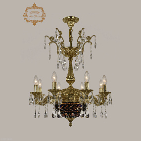 Хрустальная подвесная люстра Bohemia Art Classic 31.19.8.CK125SP.250SP.G.Sp.Amber.Blue.1D