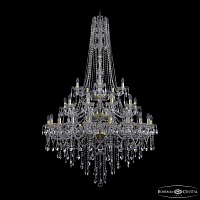 Большая хрустальная люстра Bohemia IVELE Crystal 1415/20+10+5/400/h-182/3d G