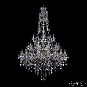 Большая хрустальная люстра Bohemia IVELE Crystal 1415/20+10+5/400/h-182/3d G