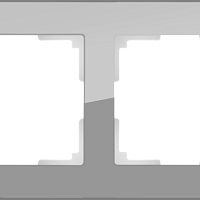 Рамка на 2 поста (серый,стекло) Werkel WL01-Frame-02