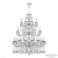 Большая хрустальная люстра Bohemia IVELE Crystal AL78101/16+8+8/300/3d A WMN