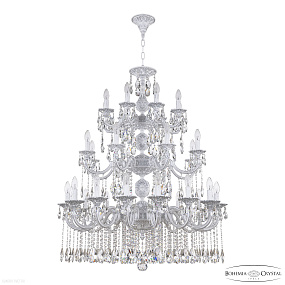 Большая хрустальная люстра Bohemia IVELE Crystal AL78101/16+8+8/300/3d A WMN
