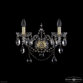 Бра с хрусталем Bohemia IVELE Crystal 1411B/2/195/XL G
