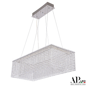 Хрустальная подвесная светодиодная люстра APL LED Sicilia SH05.74.A.Ni.4000