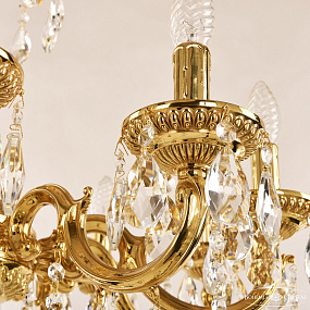 Подвесная хрустальная люстра Bohemia Ivele Crystal 75101/10/210 A G