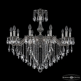 Подвесная хрустальная люстра Bohemia Ivele Crystal Verona 72102/10/300 B NB