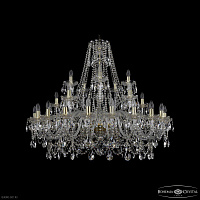 Большая хрустальная люстра Bohemia IVELE Crystal 1411/20+5+5/360 G