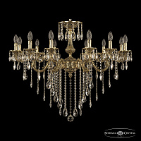 Подвесная хрустальная люстра Bohemia Ivele Crystal Florence 71104/12/350 B GB