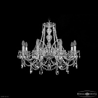 Хрустальная подвесная люстра Bohemia IVELE Crystal 1411/8/240 Ni