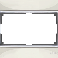 Рамка для двойной розетки (слоновая кость) Werkel WL03-Frame-01-DBL-ivory