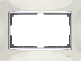Рамка для двойной розетки (слоновая кость) Werkel WL03-Frame-01-DBL-ivory