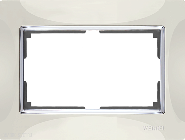Рамка для двойной розетки (слоновая кость) Werkel WL03-Frame-01-DBL-ivory