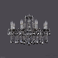 Хрустальная подвесная люстра Bohemia IVELE Crystal 1413/8/200 Ni M781