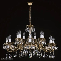 Большая хрустальная люстра ArtGlass VIKTORIE BRASS ANTIQUE CE
