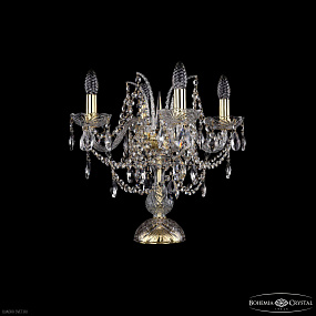 Настольная лампа с хрусталем Bohemia IVELE Crystal 1411L/4/141-39 G