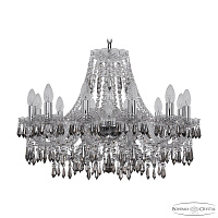 Хрустальная подвесная люстра Bohemia IVELE Crystal 1403/12/240 Ni K731