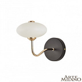 Бра светодиодное Arte Milano 273908/1B BK/GD