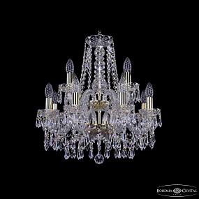 Хрустальная подвесная люстра Bohemia IVELE Crystal 1403/8+4/160/2d G