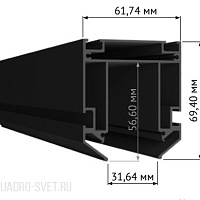 Профиль для монтажа SKYLINE 220 в натяжной ПВХ потолок ST Luce ST015.129.02