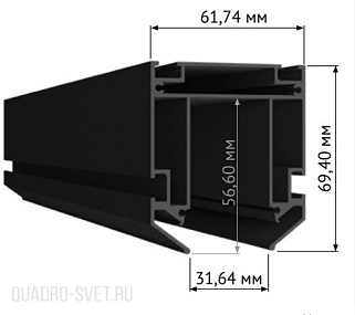 Профиль для монтажа SKYLINE 220 в натяжной ПВХ потолок ST Luce ST015.129.02