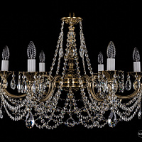 Литая подвесная люстра с хрусталем Bohemia IVELE Crystal 1702/6/265/C/GB