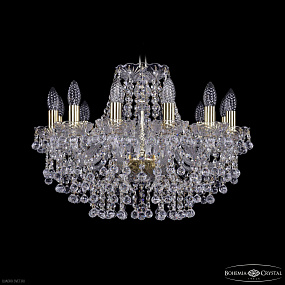 Хрустальная подвесная люстра Bohemia IVELE Crystal 1409/12/195 G