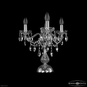Хрустальная настольная лампа Bohemia IVELE Crystal 1415L/3/141-39 Ni
