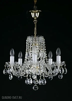 Подвесная хрустальная люстра ArtGlass FRANCESCA V. CE