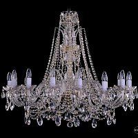 Хрустальная подвесная люстра Bohemia IVELE Crystal 1411/16/360-87/G