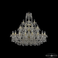 Большая хрустальная люстра Bohemia IVELE Crystal 1409/20+10+5/360/3d G