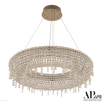 Хрустальная подвесная светодиодная люстра APL LED Rimini S502.0.60.B.4000.Gold