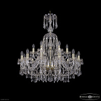 Большая хрустальная люстра Bohemia IVELE Crystal 1403/12+6/300/XL-95 G