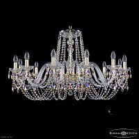 Большая хрустальная люстра Bohemia IVELE Crystal 1402/12/360 G K801