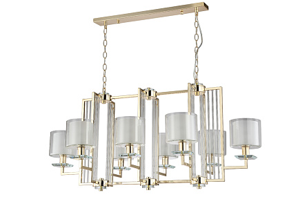 Большая люстра Crystal Lux NICOLAS SP8 L1000 GOLD/WHITE