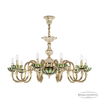 Большая люстра Bohemia Ivele Crystal Verona 72203P/10/300 GW P Clear-Green/H-1H