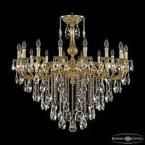 Большая хрустальная люстра Bohemia Ivele Crystal Verona 72101/16/360 B G