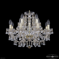 Хрустальная подвесная люстра Bohemia IVELE Crystal 1410/8+4/195 G V0300 R801