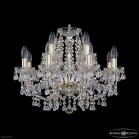 Хрустальная подвесная люстра Bohemia IVELE Crystal 1410/8+4/195 G V0300 R801