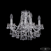 Хрустальная подвесная люстра Bohemia IVELE Crystal 1409/4/141 Ni