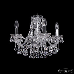 Хрустальная подвесная люстра Bohemia IVELE Crystal 1409/4/141 Ni